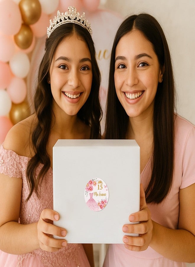 ROTEL 60 Pcs Mis Quince Stickers,Mis 15 Años Stickers for Quinceanera Party Favors,Recuerdos para 15 Años Quinceañeras Decorations - Image 5
